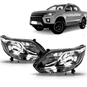 FAROL S10/ TRAILBLAZER 17/24 COM FRISO CROMADO SEM LED IMPORTADO