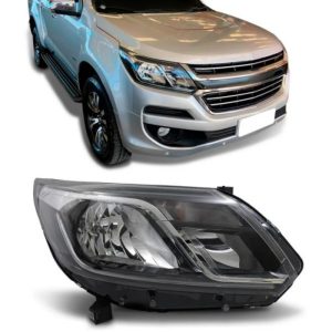 FAROL S10/ TRAILBLAZER 17/24 NEGRO COM FRISO CROMADO IMPORTADO