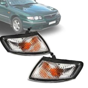 LANTERNA DIANTEIRA MAZDA 626 98/00 CRISTAL IMPORTADA
