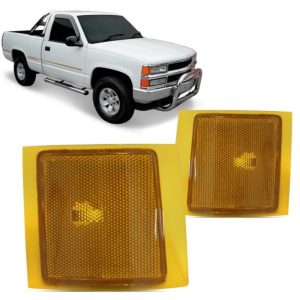 LANTERNA DIANTEIRA SILVERADO 93/04 AMBAR COM FUNCAO IMPORTADA