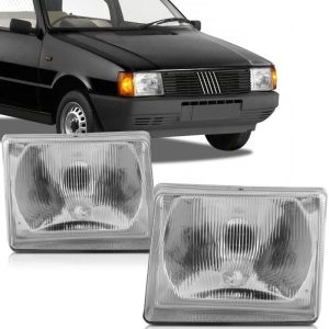 FAROL UNO/ PREMIO/ ELBA/ FIORINO 84/90 LENTE VIDRO NACIONAL