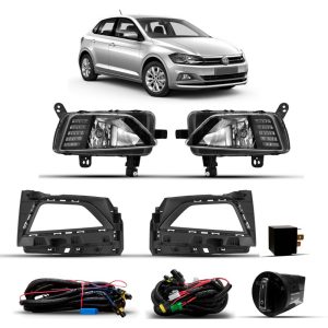 KIT FAROL MILHA POLO 18/22 LED DRL IMPORTADO