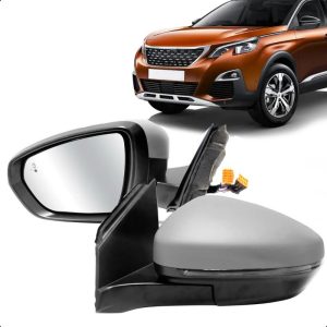 RETROVISOR EXTERNO 3008 17/20 ELETRICO COM PISCA RETRATIL COM AQUECIMENTO COM TILT COM CORTINA IMPORTADO