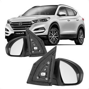 RETROVISOR EXTERNO TUCSON 17/25 ELETRICO RETRATIL COM PISCA COM AQUECIMENTO COM LUZ CORTESIA IMPORTADO