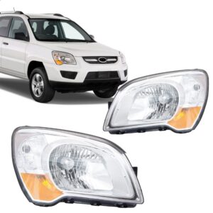 FAROL SPORTAGE 09/10 ELETRICO COM PISCA AMARELO IMPORTADO