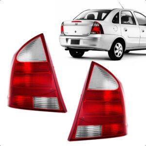 LANTERNA TRASEIRA CORSA SEDAN 03/07 RE CRISTAL IMPORTADO