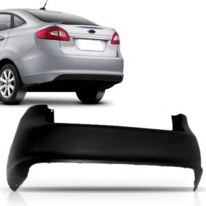 PARACHOQUE TRASEIRO FIESTA SEDAN 11/13 MEXICANO PRETO LISO IMPORTADO
