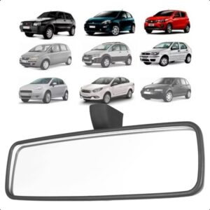 RETROVISOR INTERNO PALIO/ SIENA 01/17 GRAND SIENA 12/19 IDEA 05/11 STILO 05/10 PUNTO 08/12 PRETO ORIGINAL